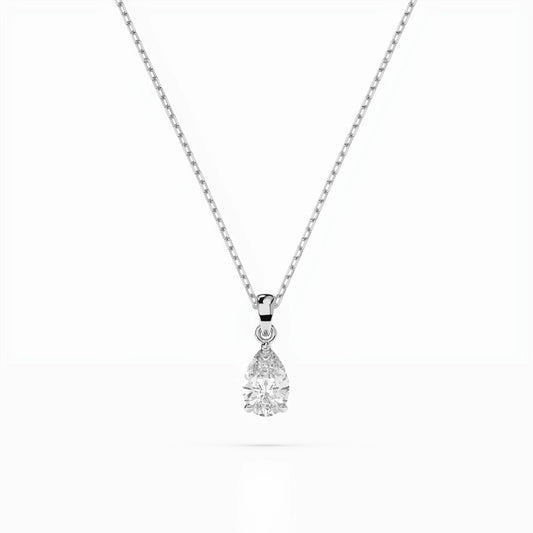 Solitär-Halskette (Tropfen), 0.3 ct — 104-10067(0.30)PAR