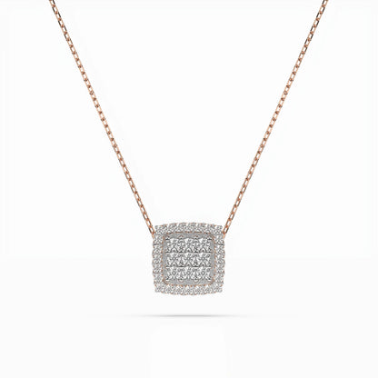 Illusion-Halskette (Rund), 0.12 ct — 104-10035