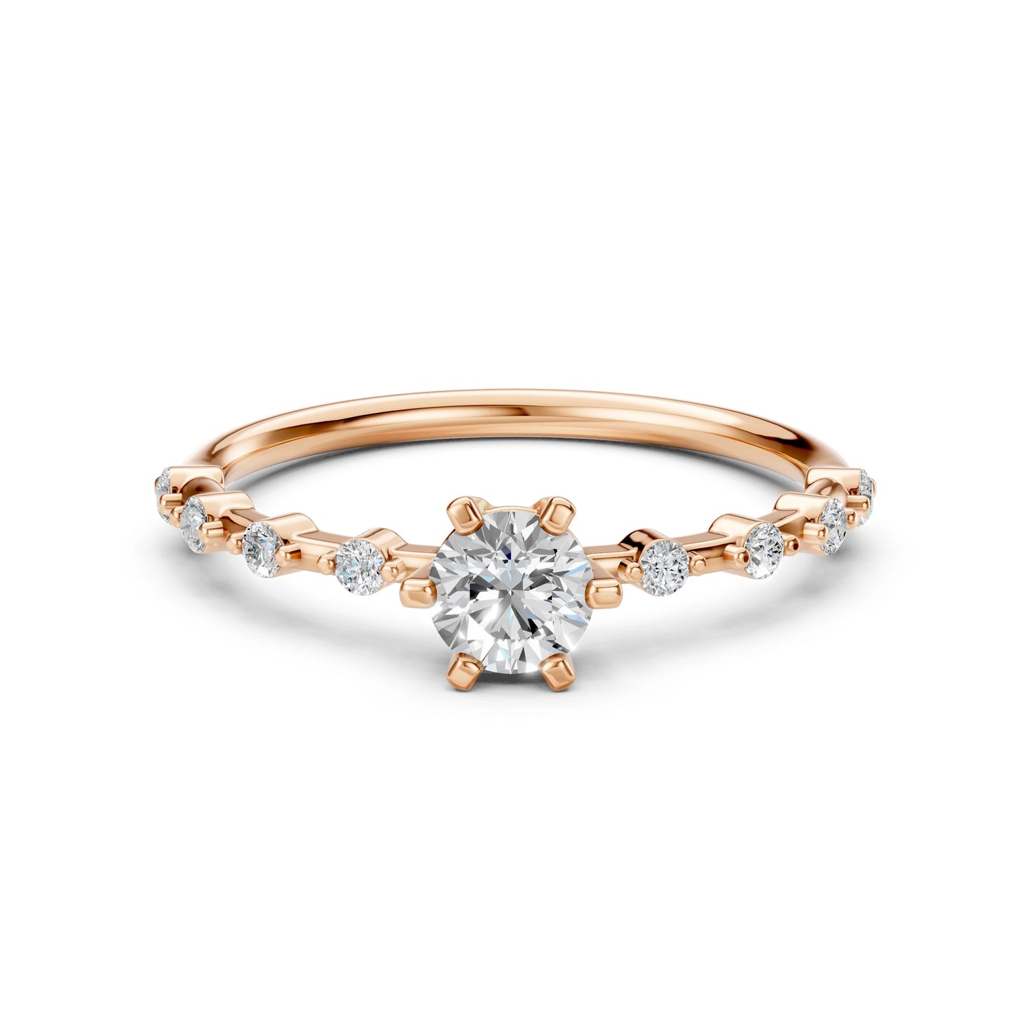 Solitär-Eternity-Ring (Rund), 0.5 ct — 101-10144(5.1)