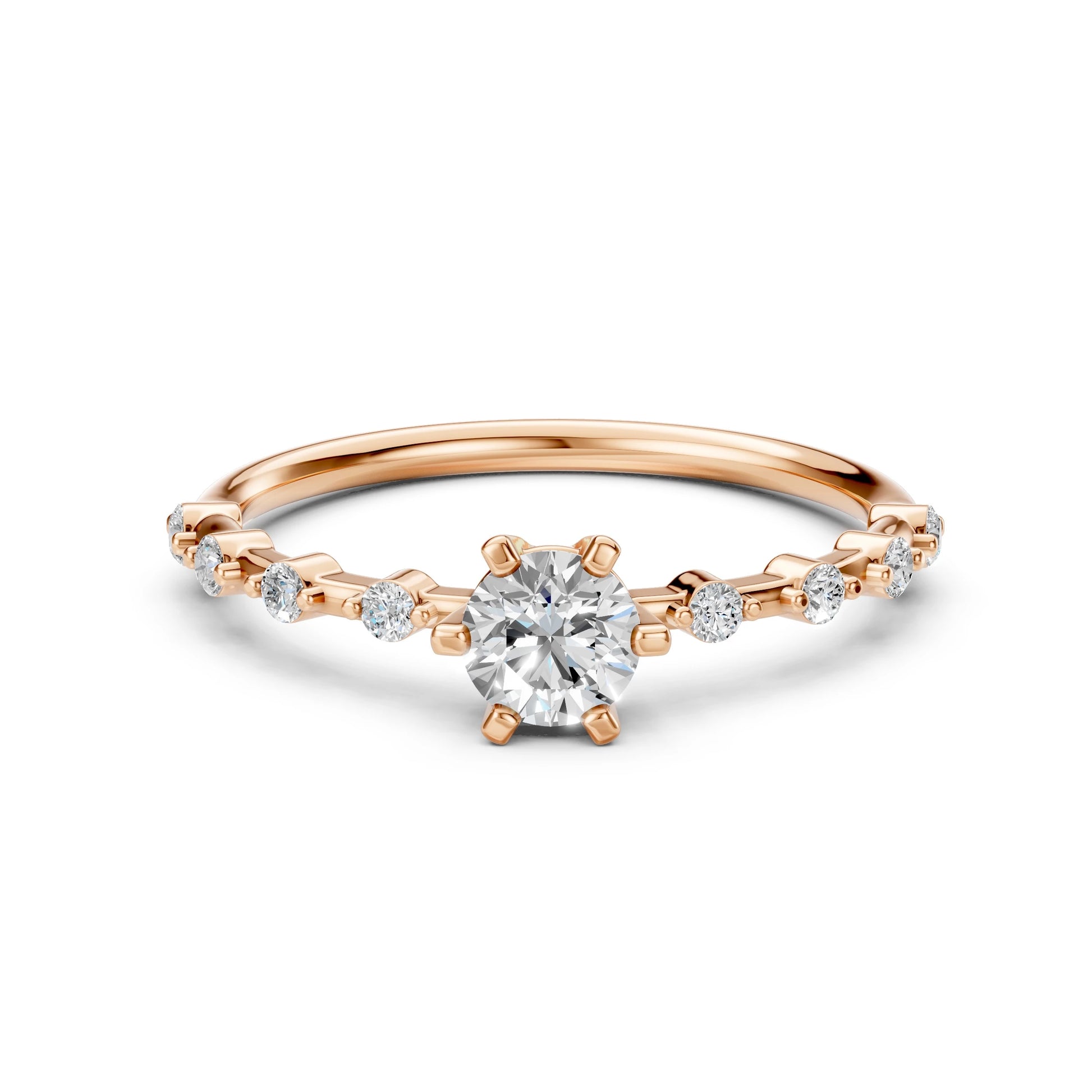 Solitär-Eternity-Ring (Rund), 0.5 ct — 101-10144(5.1)