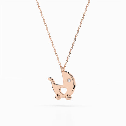 Minimalismus-Halskette (Rund), 0.01 ct — 104-10029