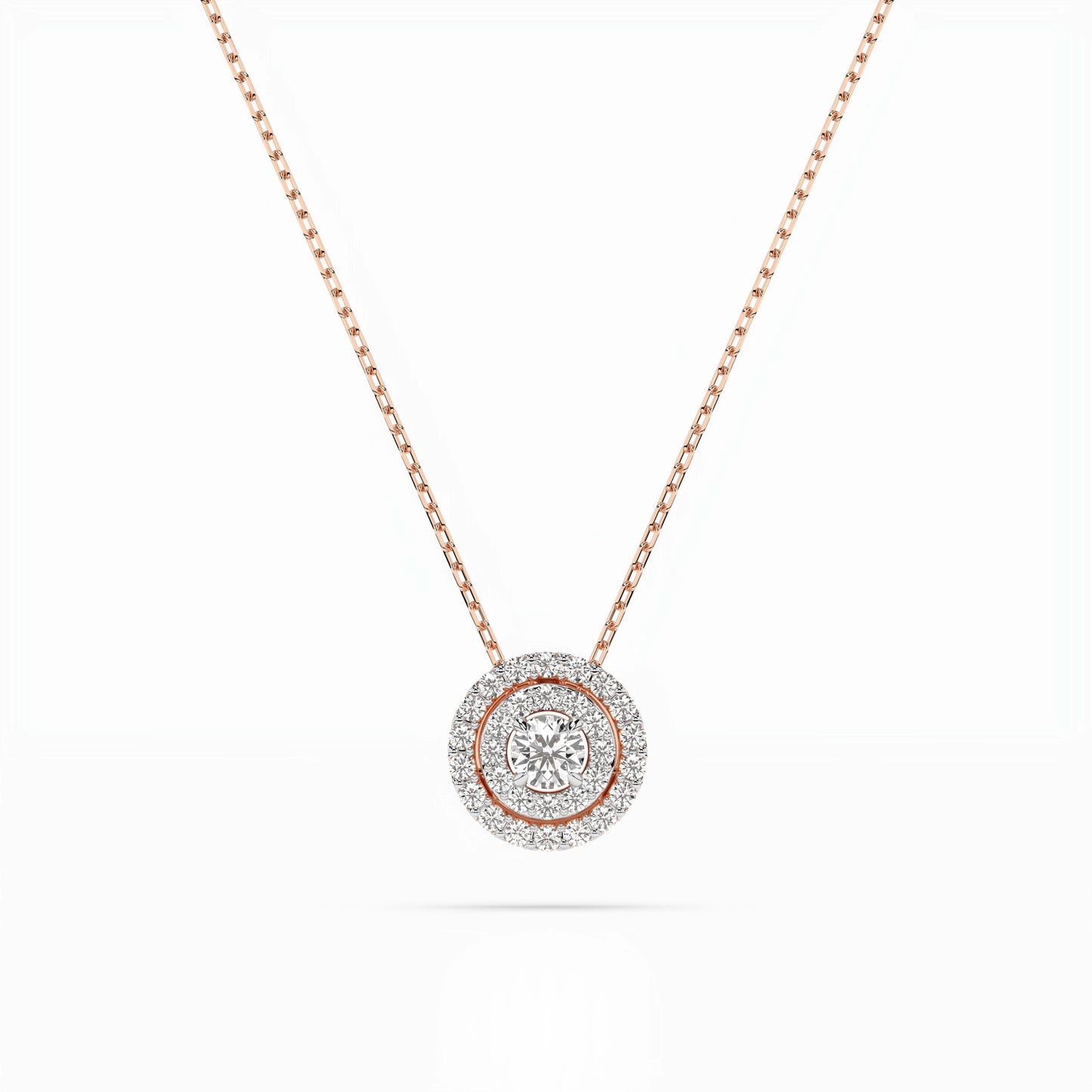 Illusion-Halskette (Rund), 0.09 ct — 104-10043