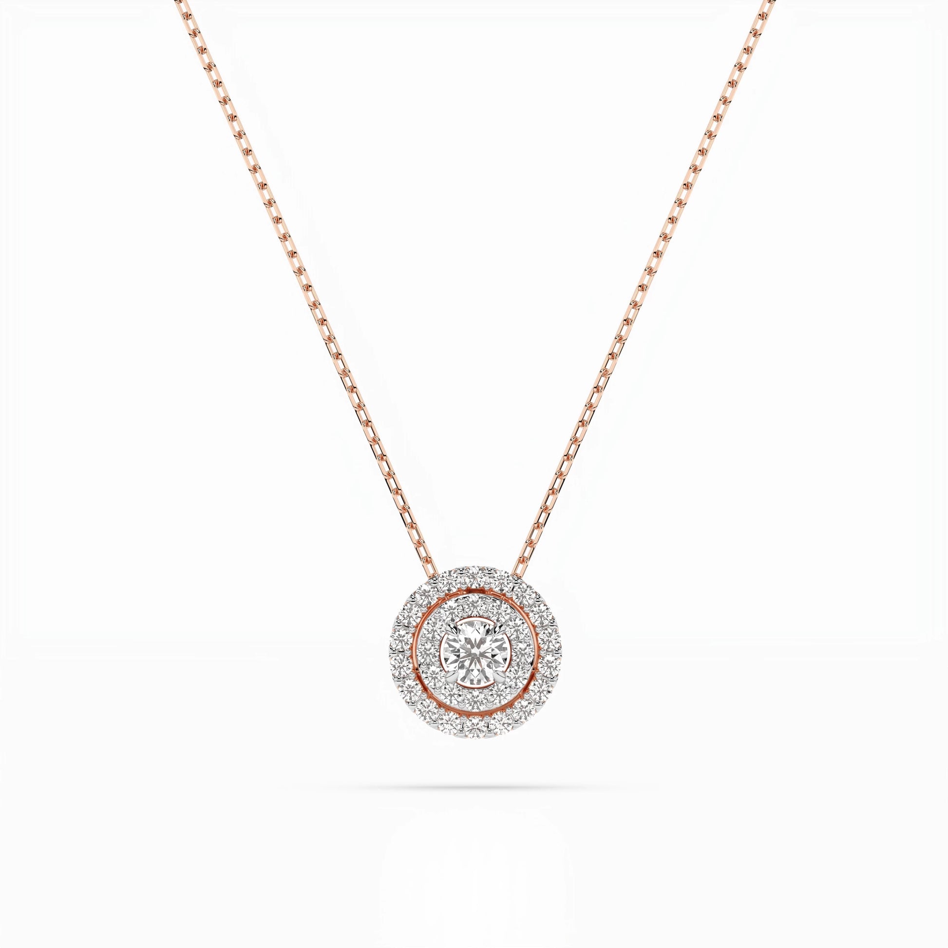 Illusion-Halskette (Rund), 0.09 ct — 104-10043