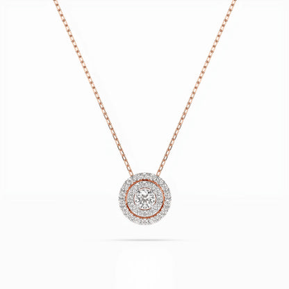 Illusion-Halskette (Rund), 0.09 ct — 104-10043