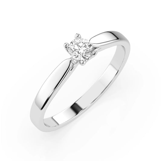 Solitär-Ring (Rund), 0.15 ct — 101-10046(3.4)