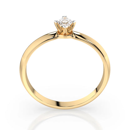 Solitär-Ring (Marquise), 0.15 ct — 101-10181/1(0.15)MARQUISE