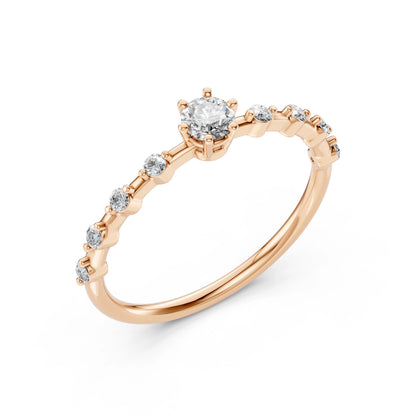Solitär-Eternity-Ring (Rund), 0.2 ct — 101-10144(3.7)
