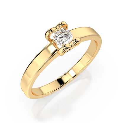 Solitär-Ring (Rund), 0.15 ct — 101-10013(3.4)