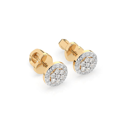 Illusion-Ohrringe (Rund), 0.16 ct — 102-10072