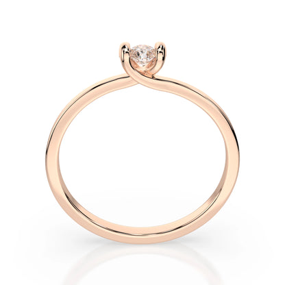 Solitär-Ring (Rund), 0.3 ct — 101-10016(4.2)