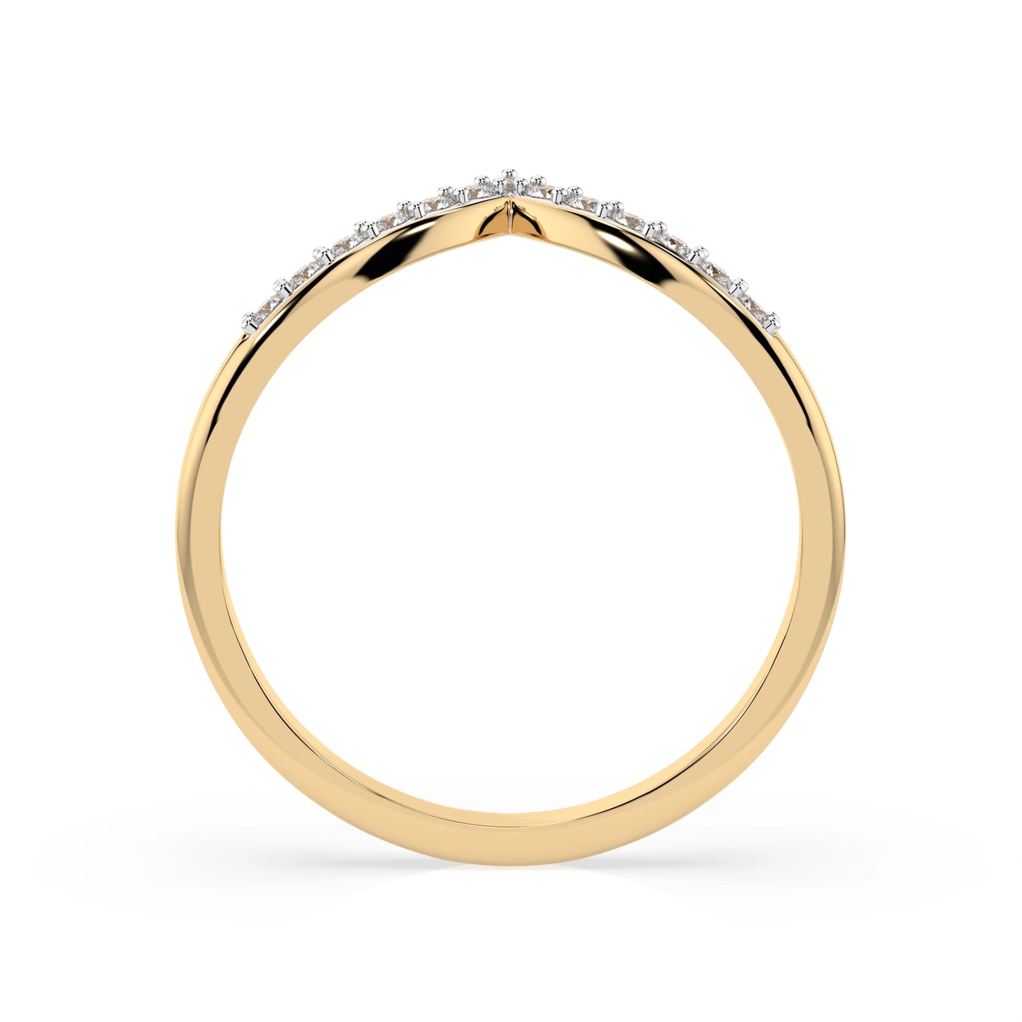 Minimalismus-Ring (Rund), 0.13 ct — 101-10161/1