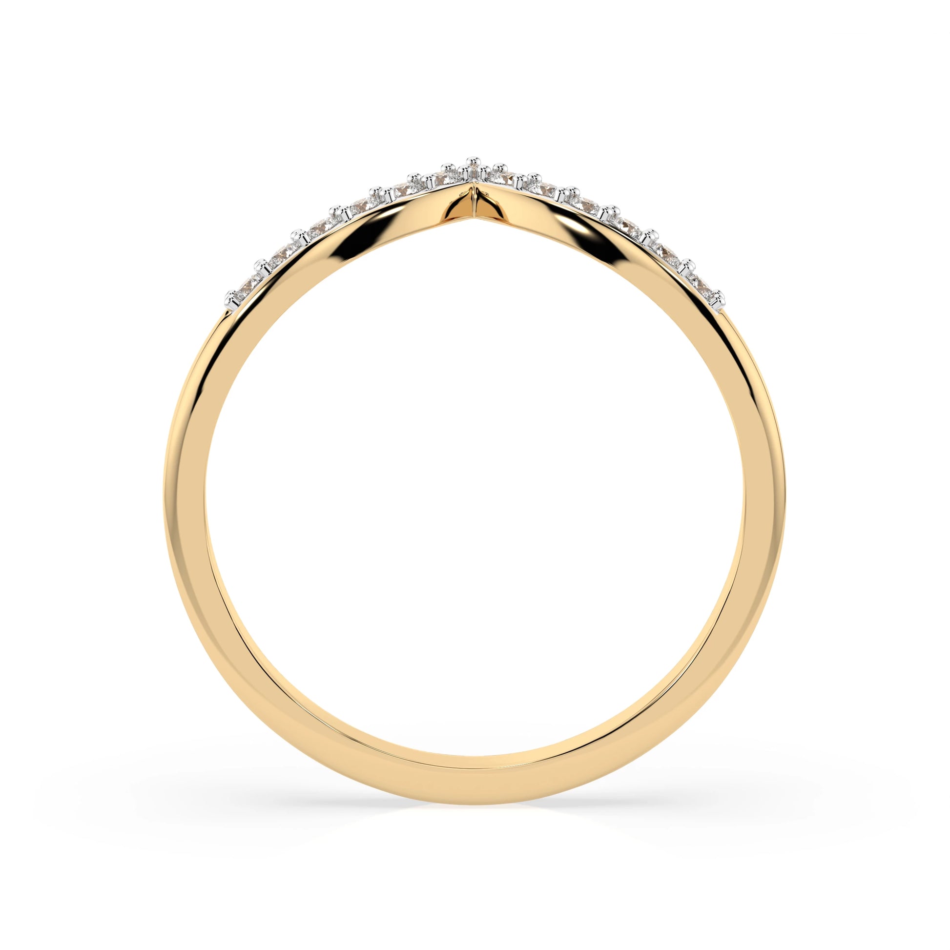 Minimalismus-Ring (Rund), 0.13 ct — 101-10161/1