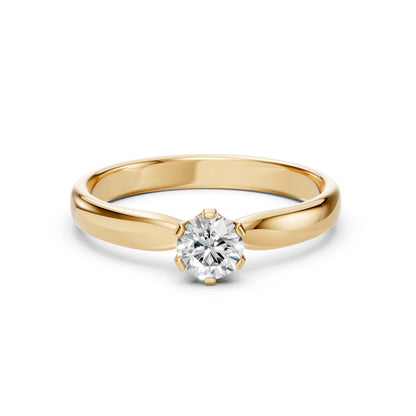 Solitär-Ring (Rund), 0.45 ct — 101-10040(4.8)