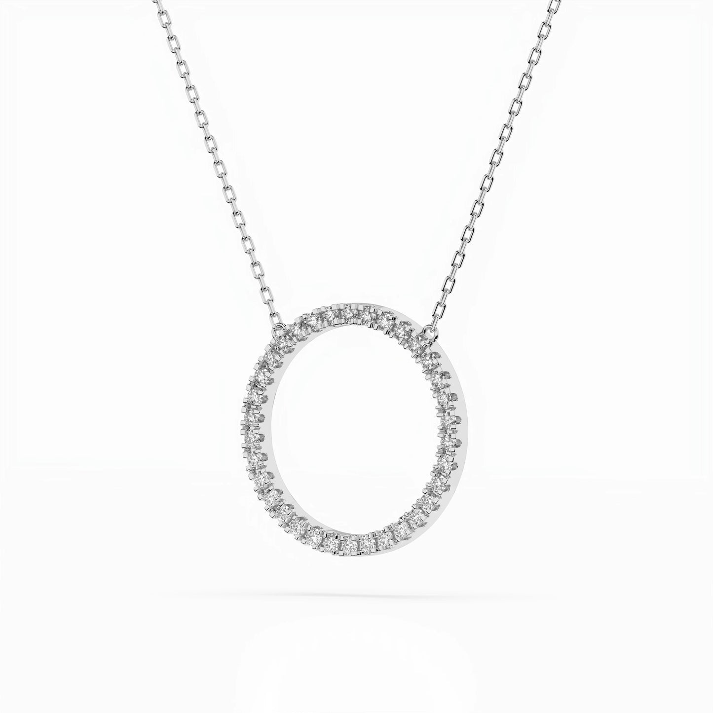 Minimalismus-Halskette (Rund), 0.2 ct — 104-10023