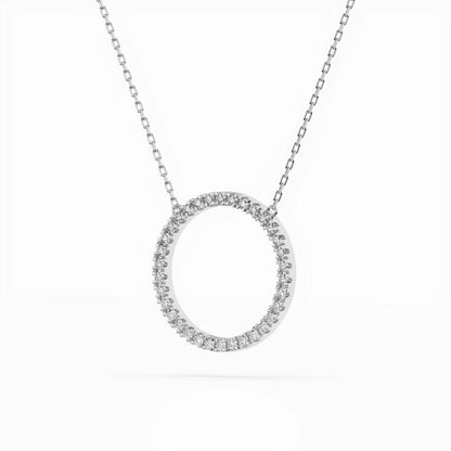 Minimalismus-Halskette (Rund), 0.2 ct — 104-10023