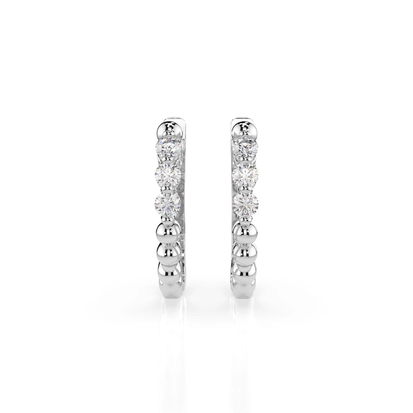 Eternity-Ohrringe (Rund), 0.18 ct — 102-10019/2(2.0)