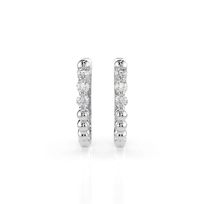 Eternity-Ohrringe (Rund), 0.18 ct — 102-10019/2(2.0)