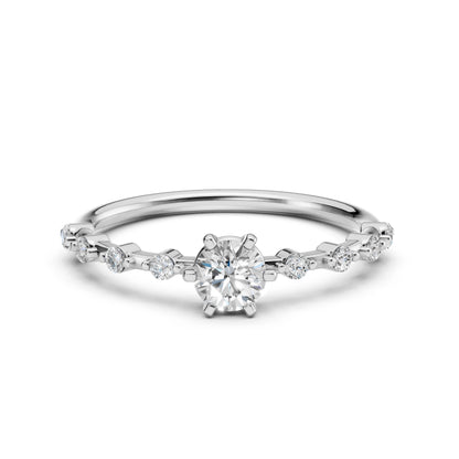 Solitär-Eternity-Ring (Rund), 0.4 ct — 101-10144(4.7)