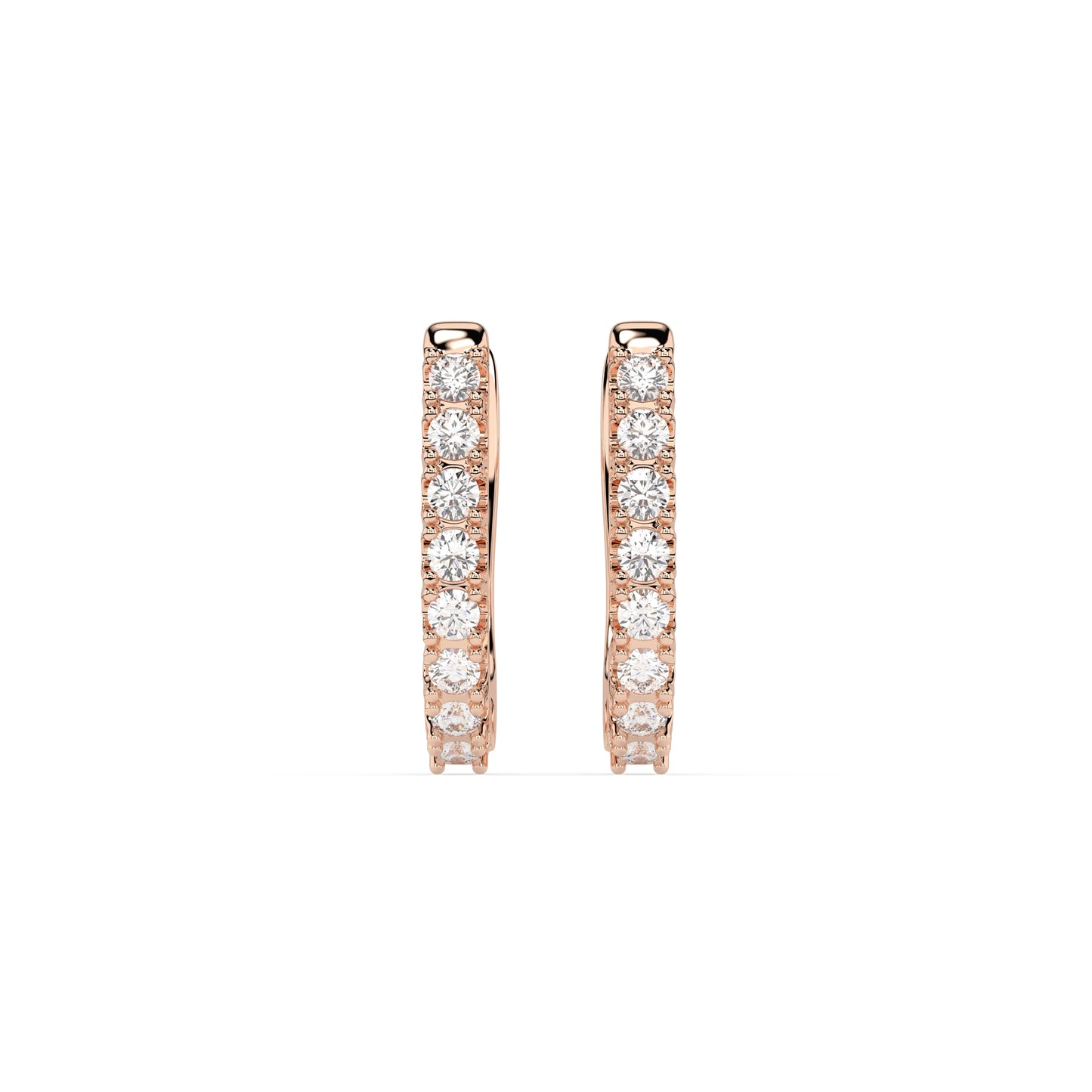 Eternity-Ohrringe (Rund), 0.32 ct — 102-10044/2