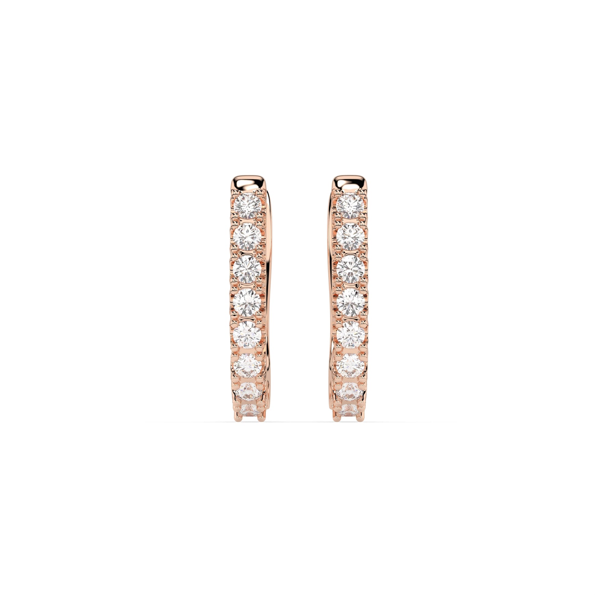 Eternity-Ohrringe (Rund), 0.32 ct — 102-10044/2
