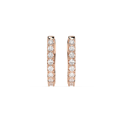Eternity-Ohrringe (Rund), 0.32 ct — 102-10044/2