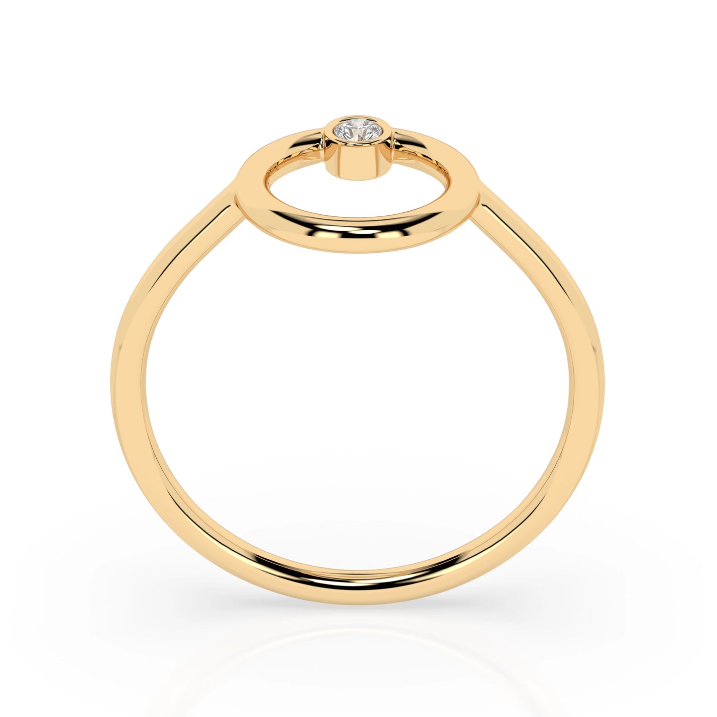 Minimalismus-Ring (Rund), 0.03 ct — 101-10170