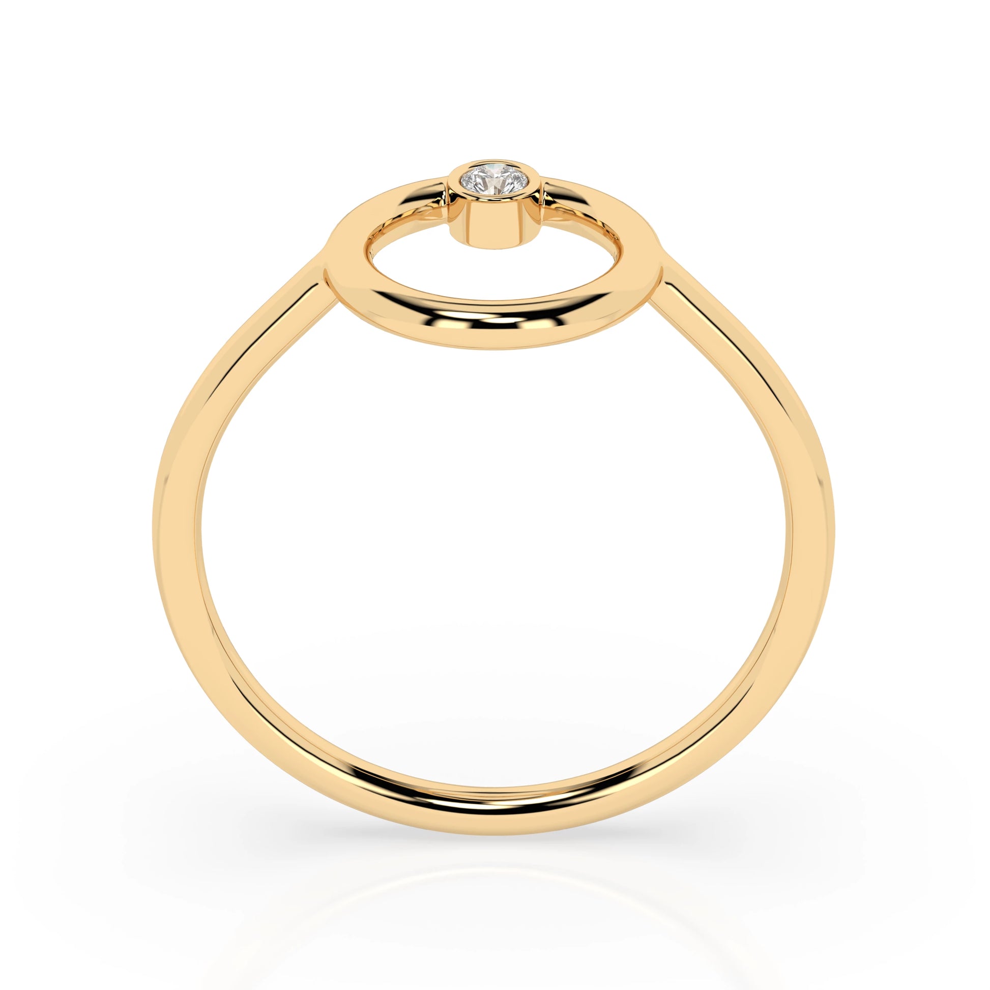 Minimalismus-Ring (Rund), 0.03 ct — 101-10170