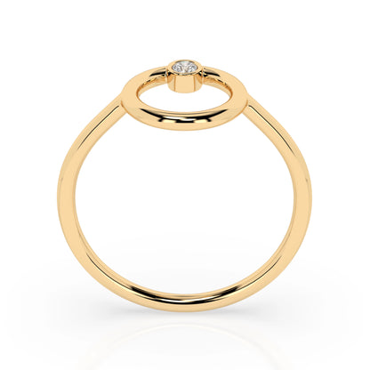 Minimalismus-Ring (Rund), 0.03 ct — 101-10170