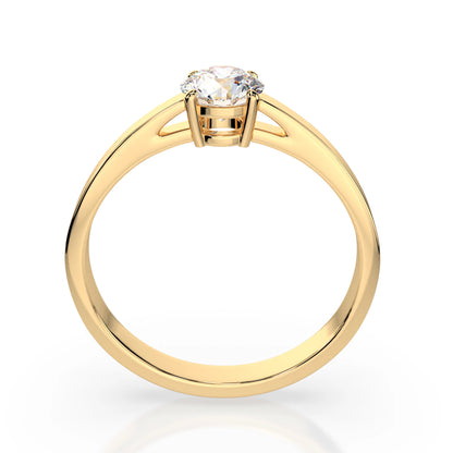 Solitär-Ring (Rund), 0.5 ct — 101-10012/1(5.1)