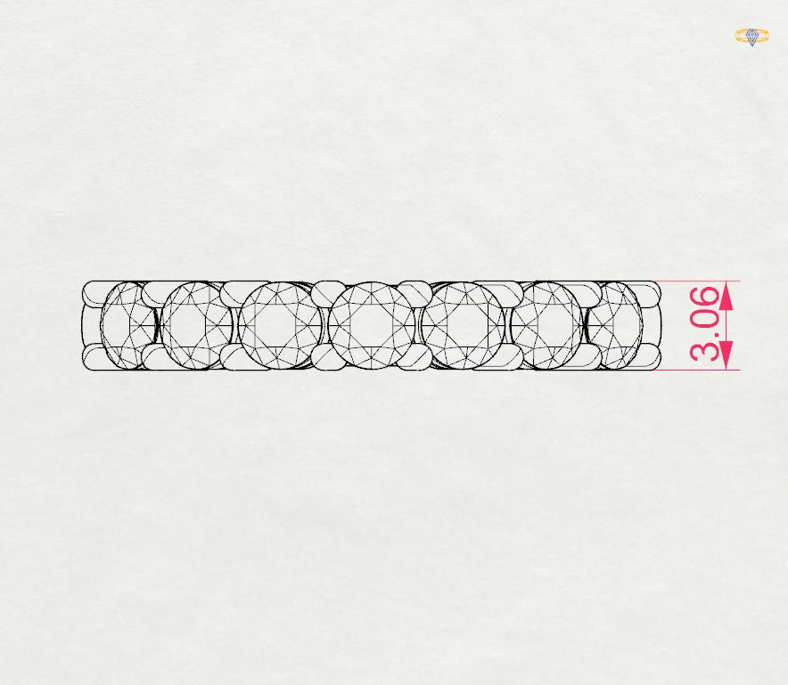 Eternity-Ring (Rund), 0.7 ct — 101-10098(3.0)