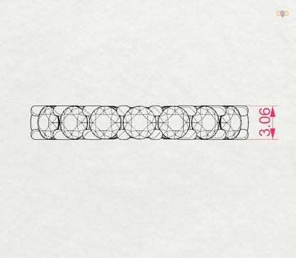 Eternity-Ring (Rund), 0.7 ct — 101-10098(3.0)