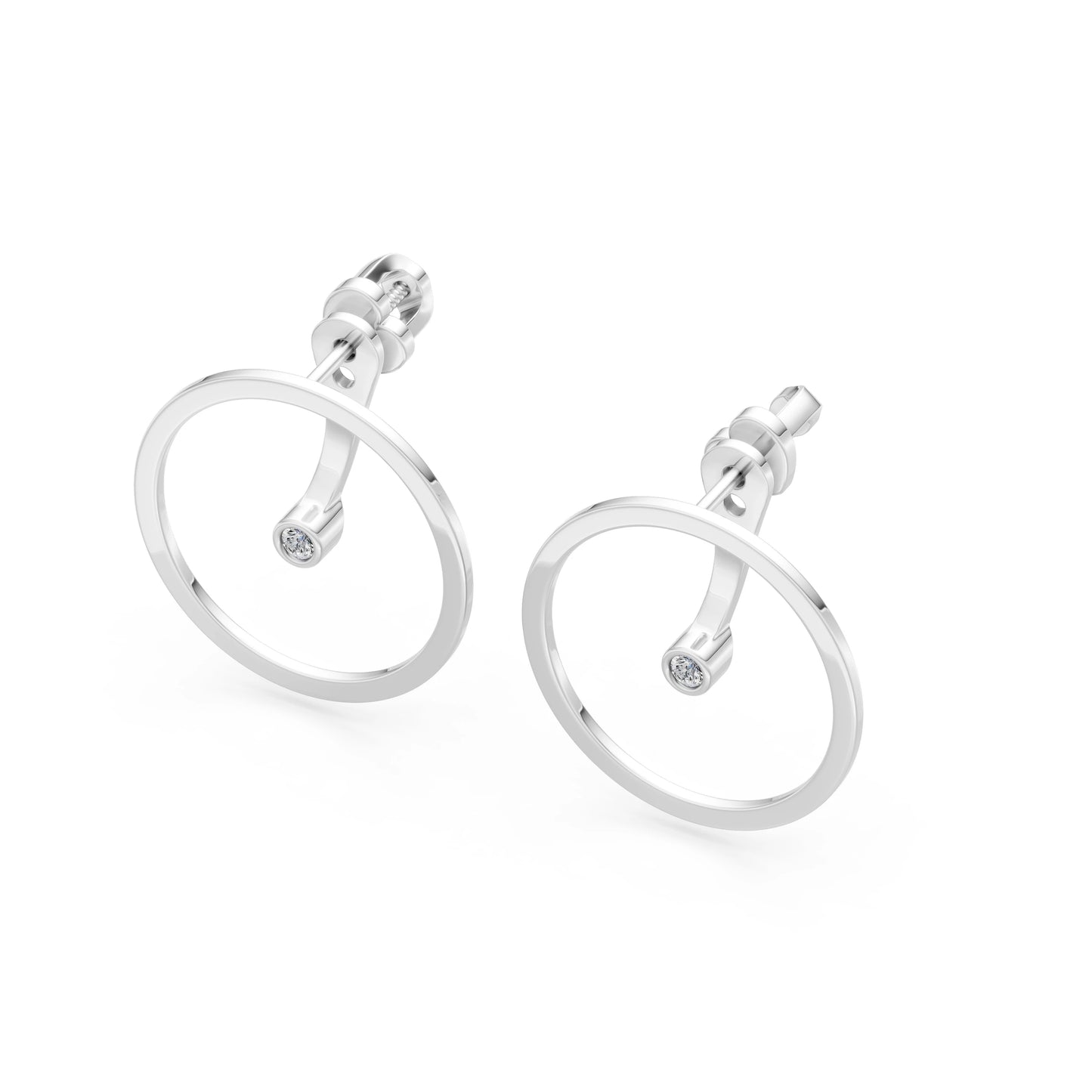Minimalismus-Ohrringe, 0.06 ct — 102-10077