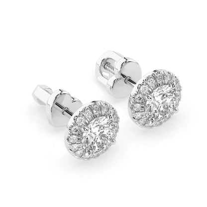 Solitär-Eternity-Ohrringe (Rund), 1.0 ct — 102-10095(5.1)