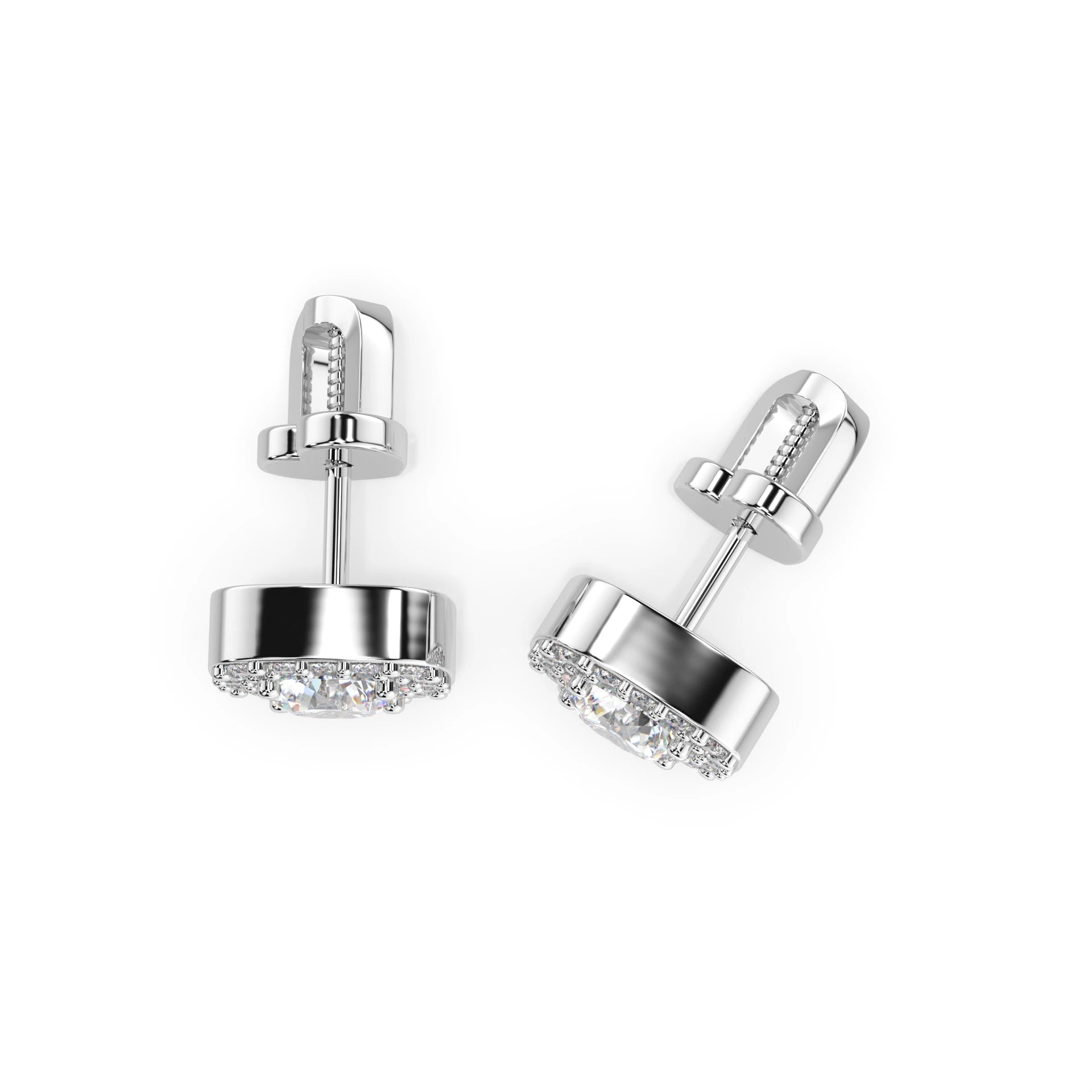 Solitär-Eternity-Ohrringe (Rund), 0.8 ct — 102-10152(4.7)