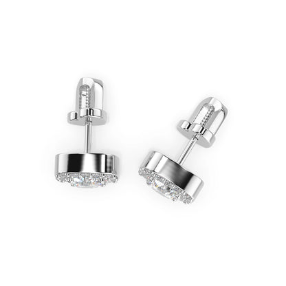Solitär-Eternity-Ohrringe (Rund), 0.8 ct — 102-10152(4.7)