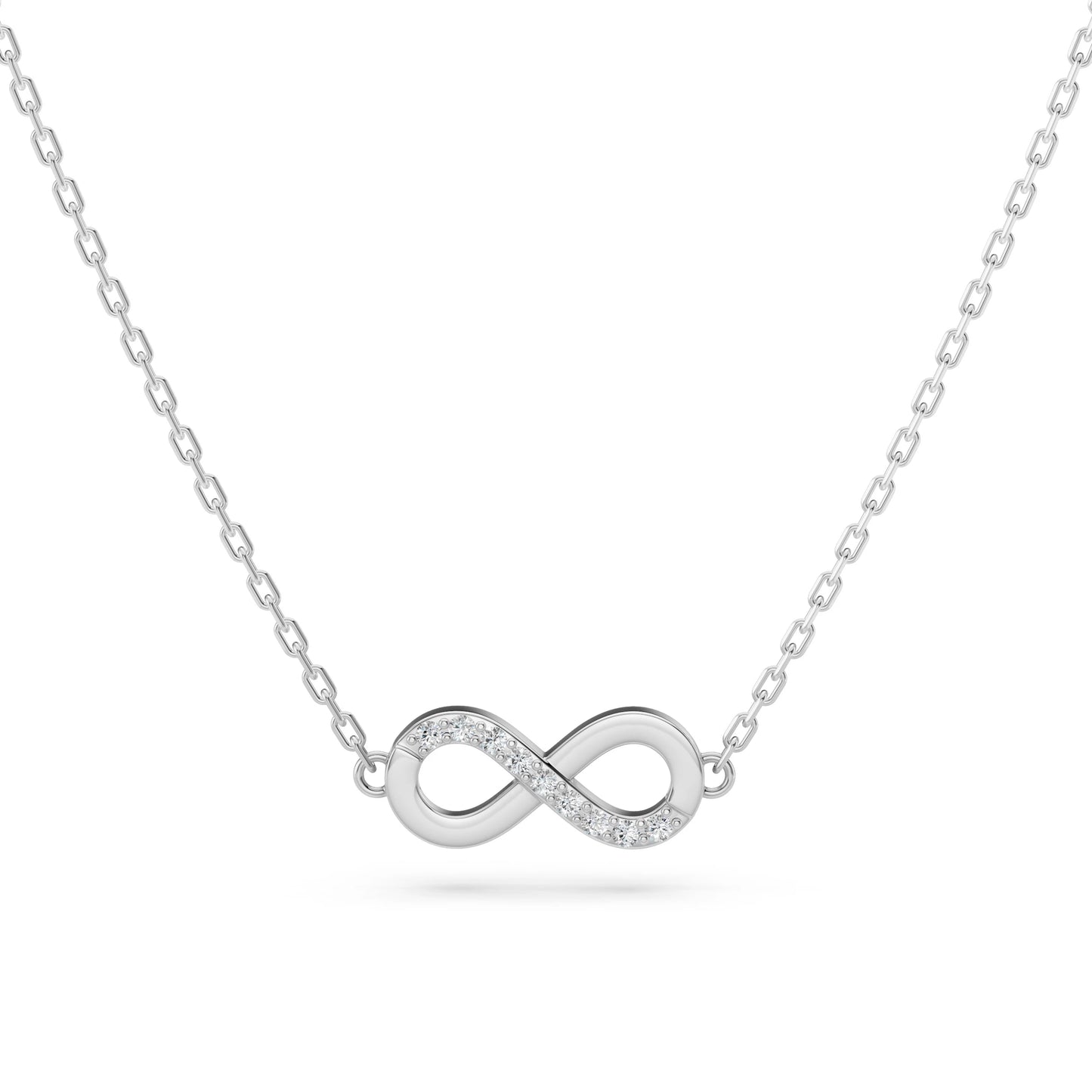 Minimalismus-Halskette (Rund), 0.05 ct — 104-10072
