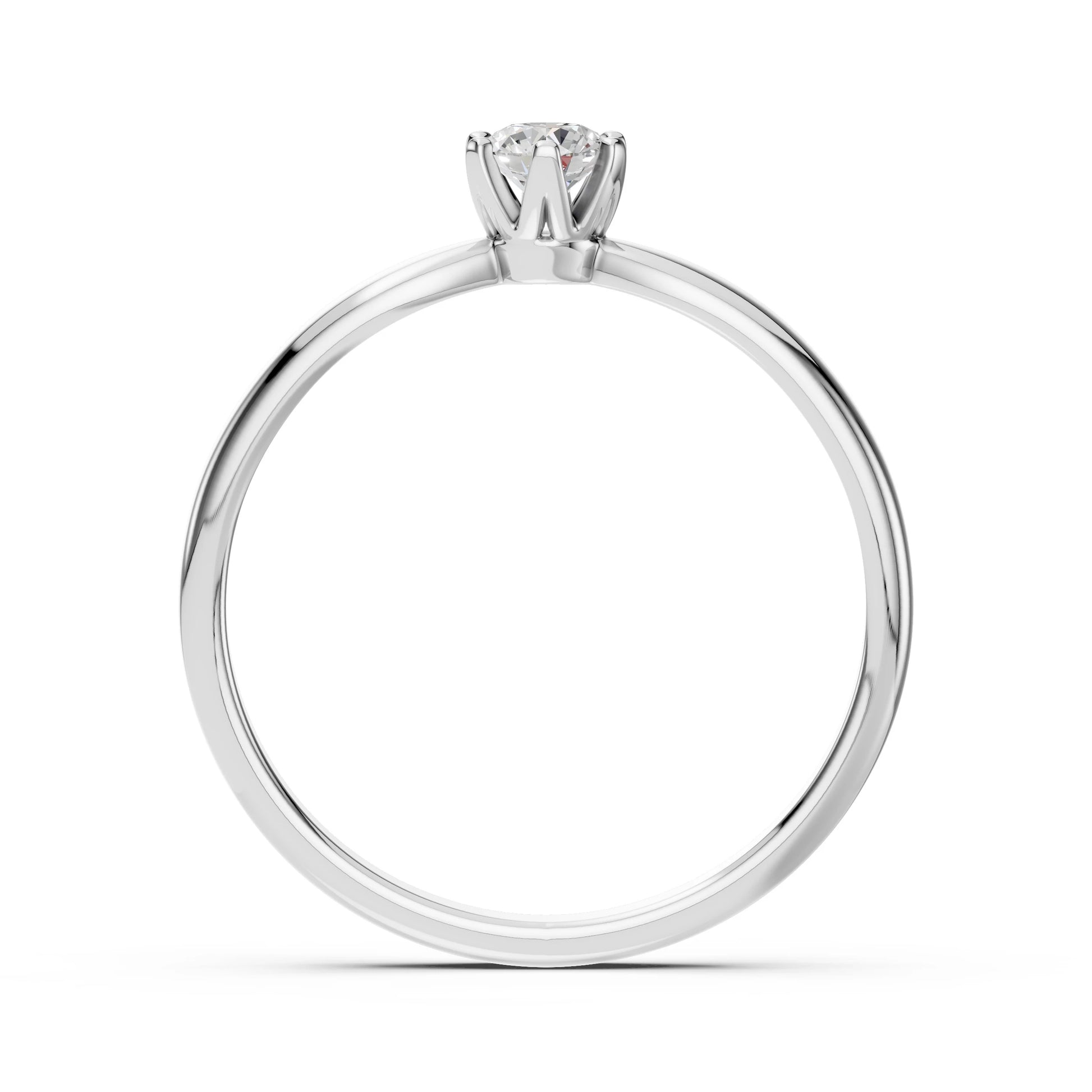 Solitär-Ring (Rund), 0.2 ct — 101-10040(3.7)