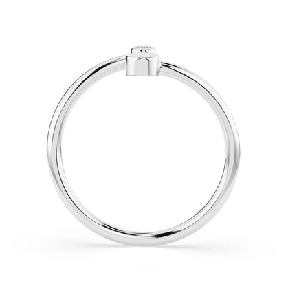 Minimalismus-Ring (Rund), 0.02 ct — 101-10071