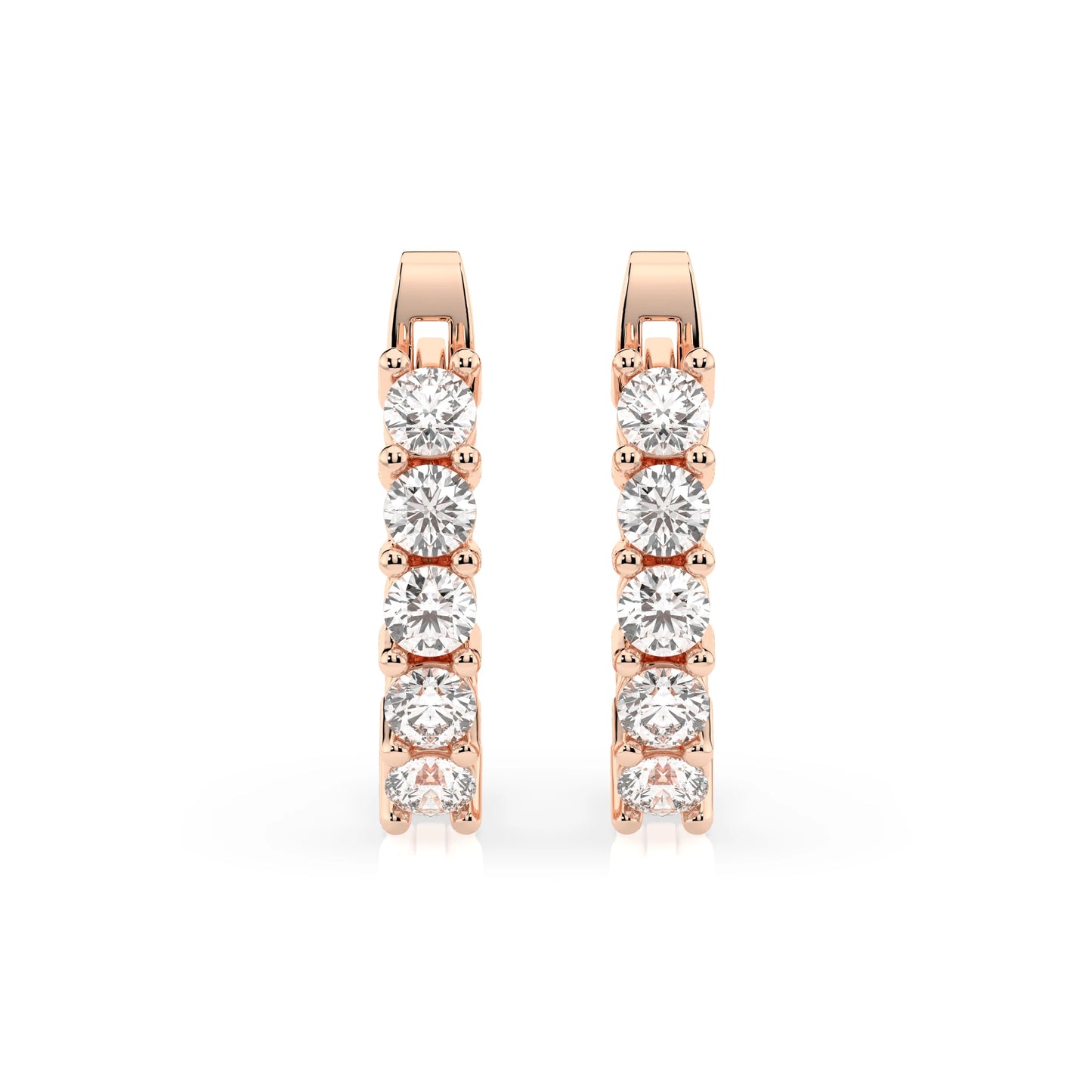 Eternity-Ohrringe (Rund), 0.6 ct — 102-10098(2.5)