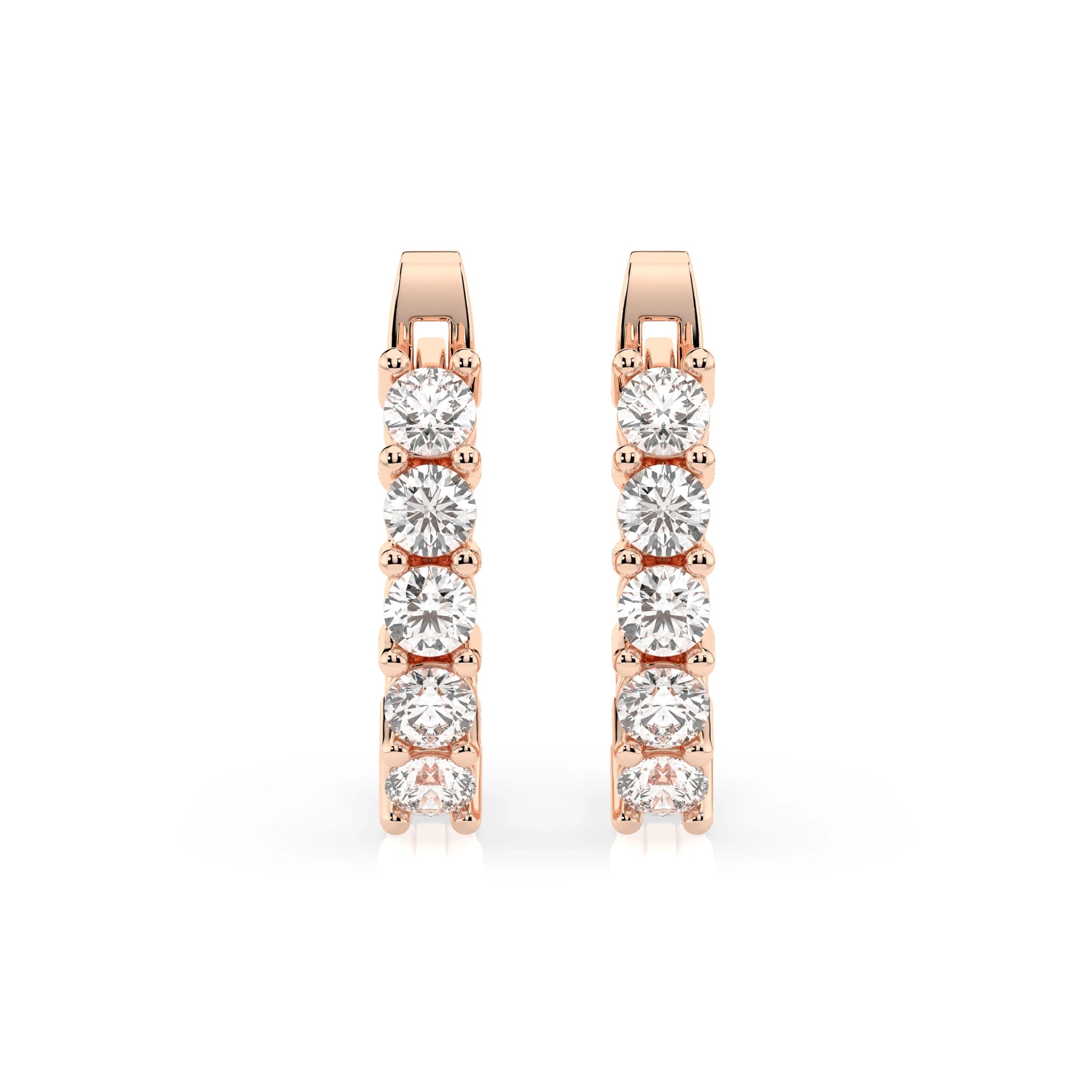 Eternity-Ohrringe (Rund), 0.6 ct — 102-10098(2.5)