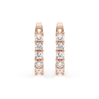 Eternity-Ohrringe (Rund), 0.6 ct — 102-10098(2.5)