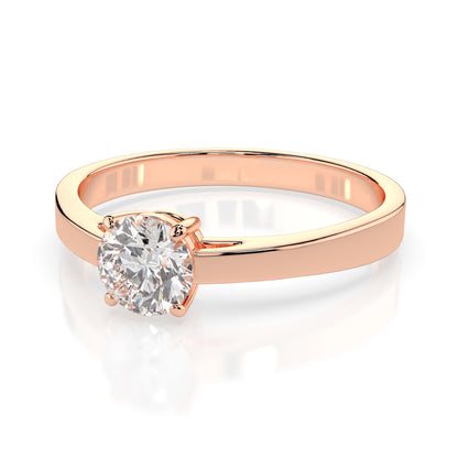 Solitär-Ring (Rund), 0.5 ct — 101-10012/1(5.1)