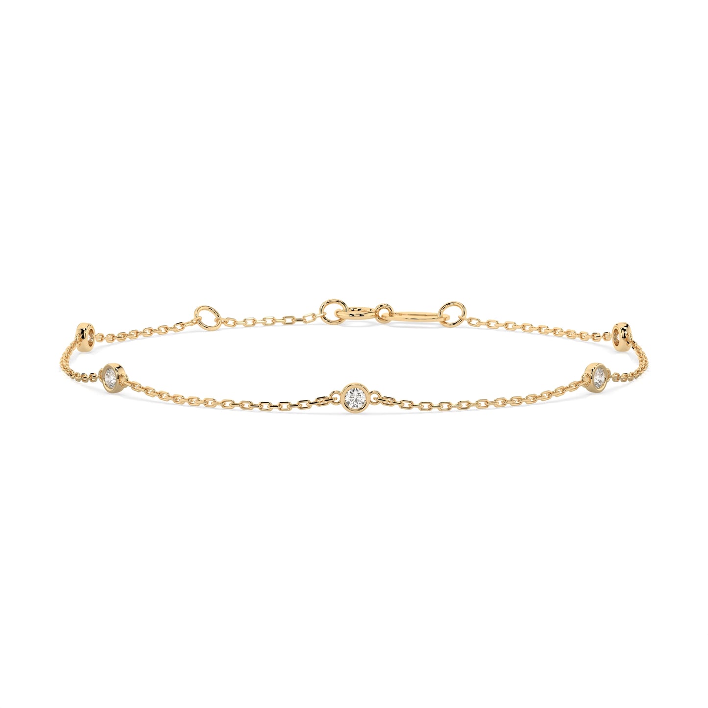 Minimalismus-Armband (Rund), 0.14 ct — 105-10008/5(1.9)