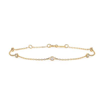 Minimalismus-Armband (Rund), 0.14 ct — 105-10008/5(1.9)