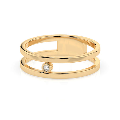 Minimalismus-Ring (Rund), 0.02 ct — 101-10064