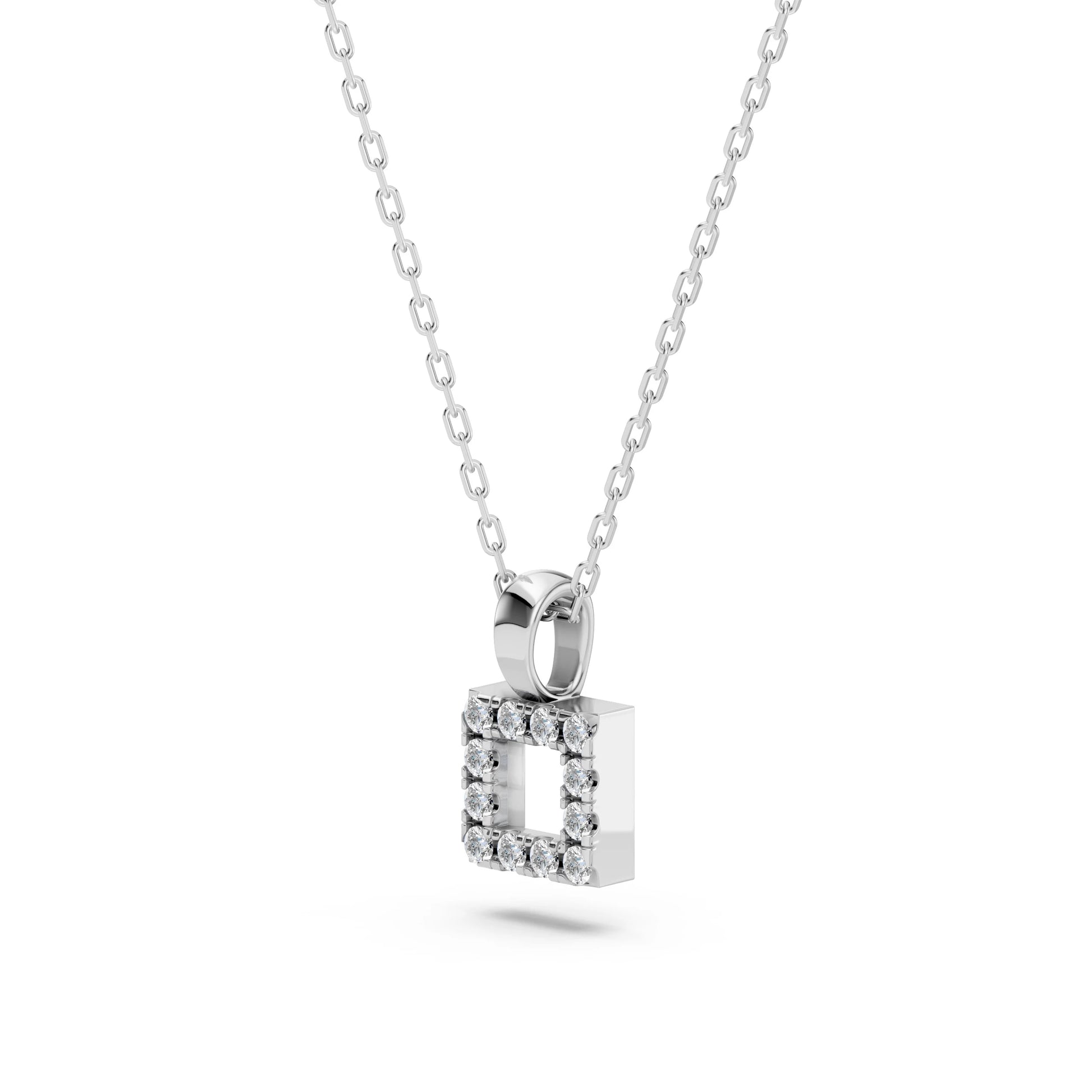 Minimalismus-Halskette (Rund), 0.06 ct — 104-10079