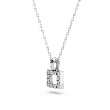 Minimalismus-Halskette (Rund), 0.06 ct — 104-10079