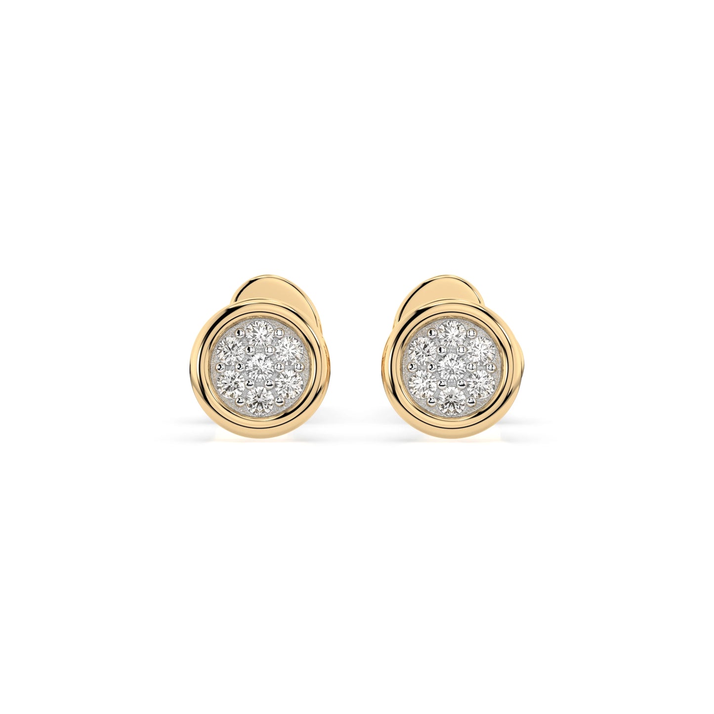 Illusion-Ohrringe (Rund), 0.08 ct — 102-10068