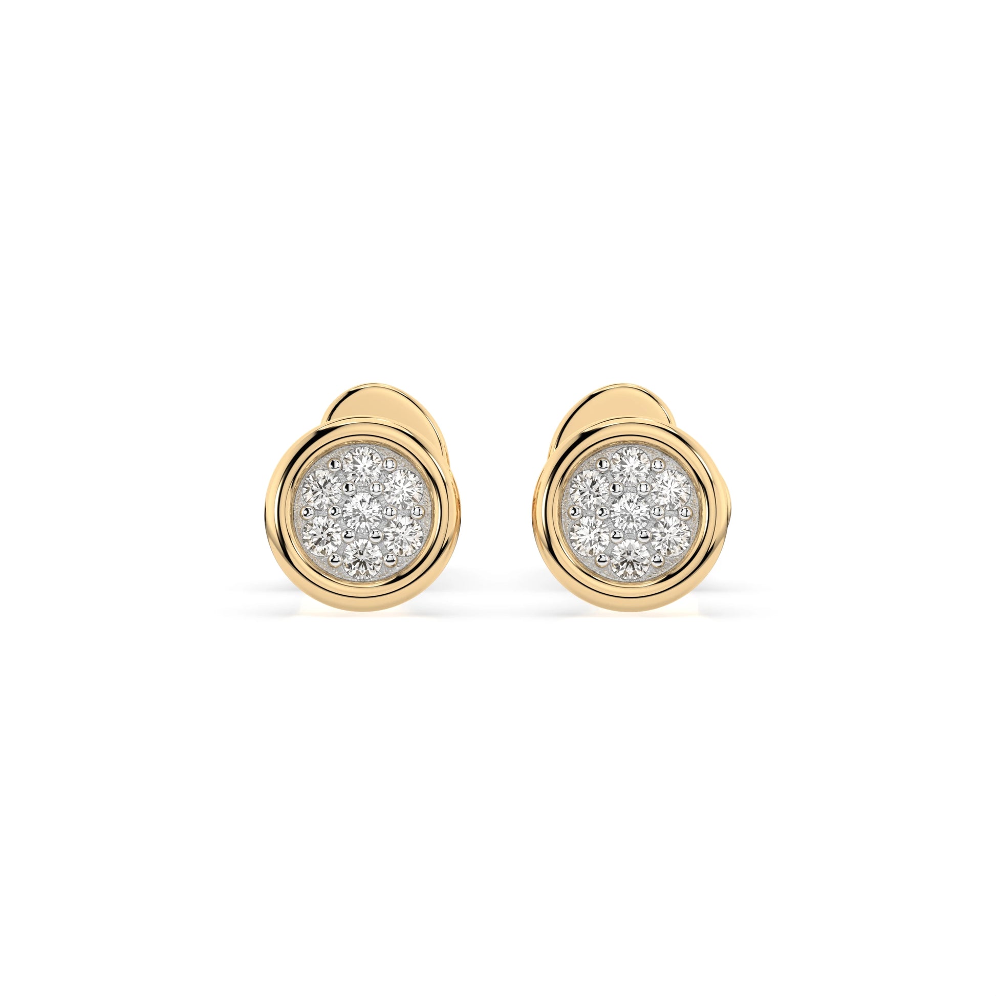 Illusion-Ohrringe (Rund), 0.08 ct — 102-10068