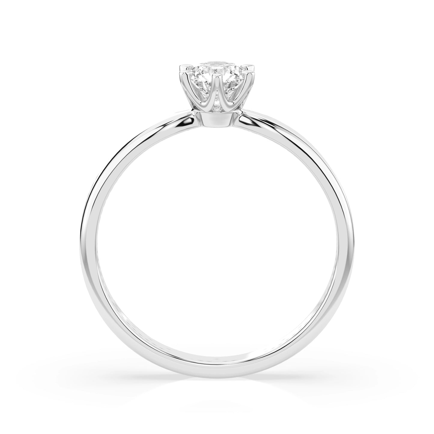 Solitär-Ring (Rund), 0.35 ct — 101-10040(4.5)
